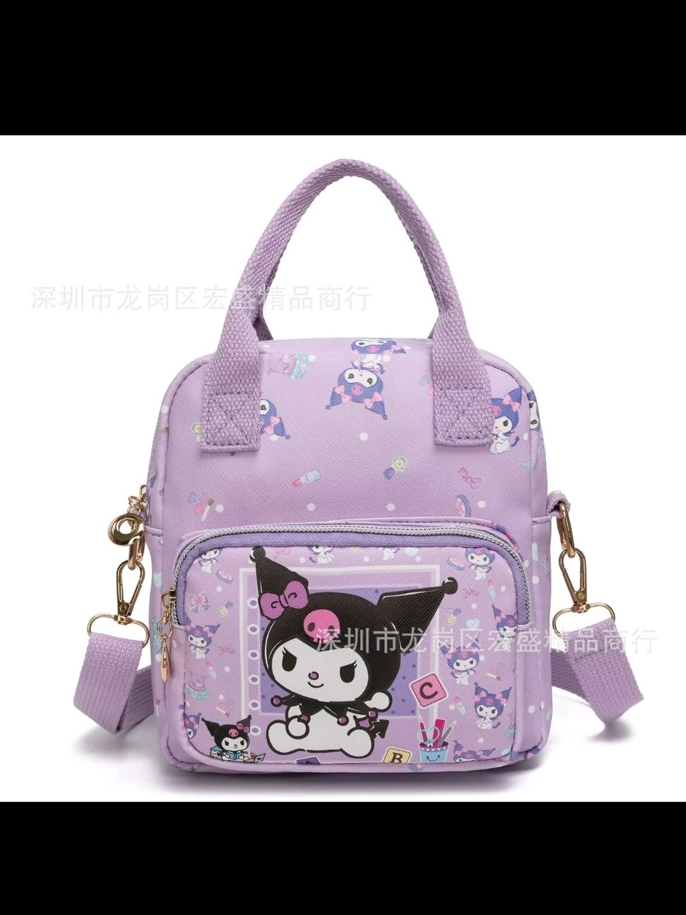 Cute Sanrio Hello Kitty Leather Women'S Messenger Bag Cartoon Kuromi Melody